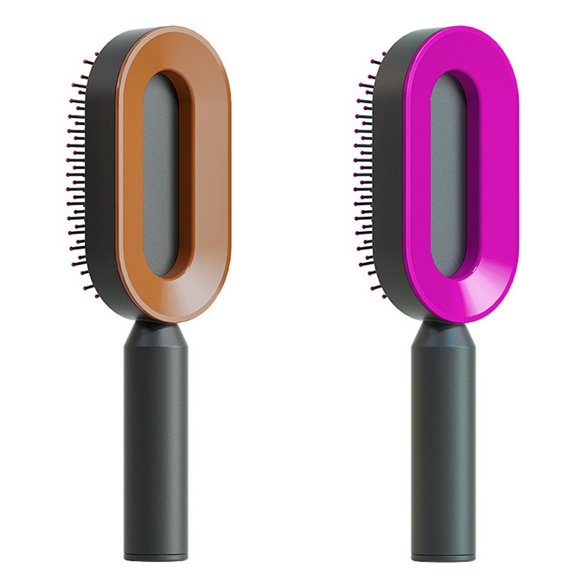 Self Cleaning Hair Brush For Women One-key Cleaning Hair Loss Airbag Massage Scalp Comb Anti-Static Hairbrush