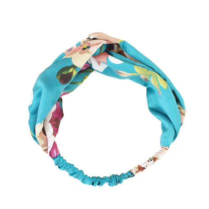 Flower elastic silk hair band