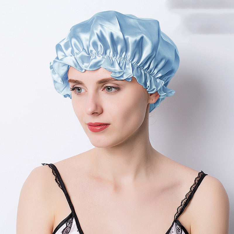 Silk Silkworm Sleeping Hat Hair Protection