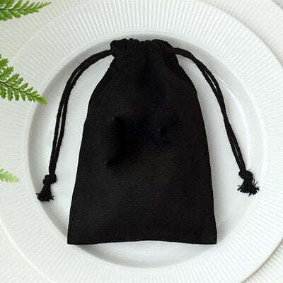 Flannel Jewelry Packaging Drawstring Drawstring Pocket Mobile Power Earphone Storage Bag