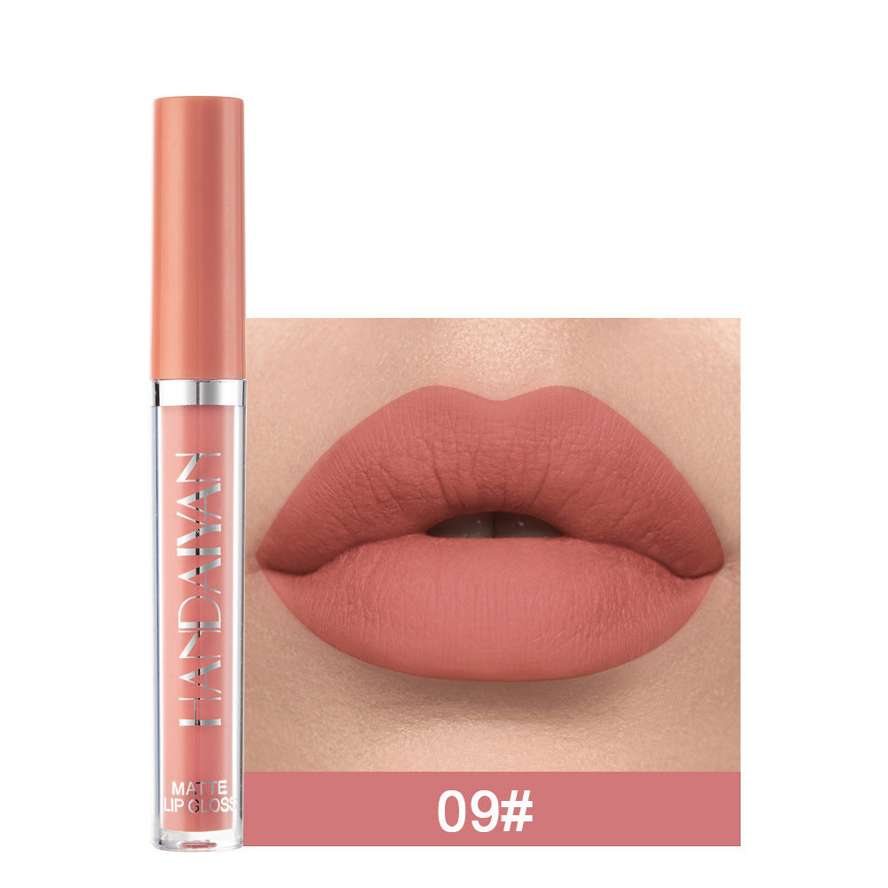 Matte Non-stick Cup Lip Gloss, Non-fading Matte Liquid Lipstick