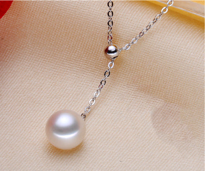 Ladies Adjustable Y-shaped Pearl Necklace