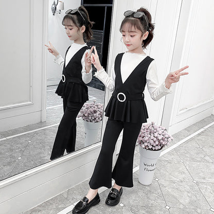 Girls' Spring Suits And Children's Three-piece Suits