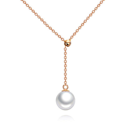 Ladies Adjustable Y-shaped Pearl Necklace