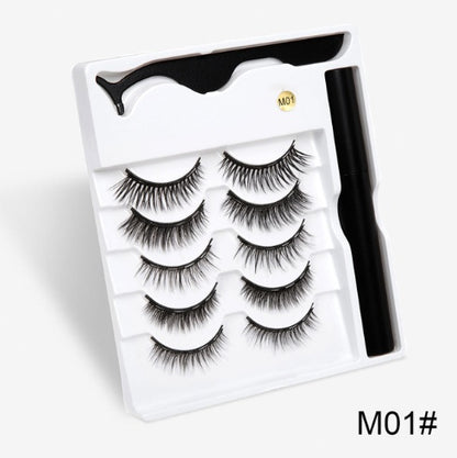 A Pair Of False Eyelashes With Magnets In Fashion