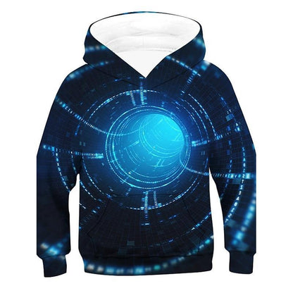 3d Vision Digital Printing Children's Hoodie