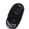 100Pcs Black Elastic Hair Bands Ponytail Holder Head Rope Ties Hats Hair Styling Kids Girl Accessories Scrunchie