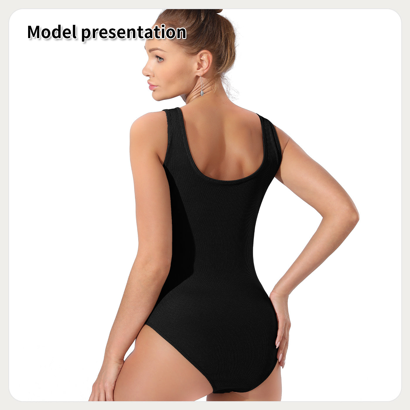 Women's Fashion Simple Solid Color Bodysuit