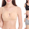 Plus Size Women Bra Ladies Cotton Quake-Proof Underwear Sleep Tops No Buckles Non Wire Lingerie With Removable Padded