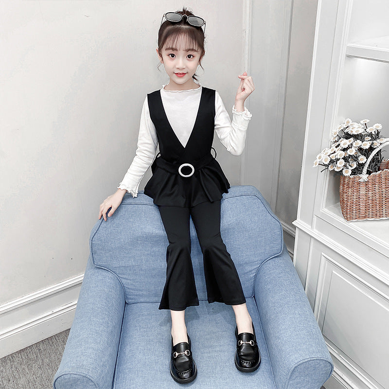 Girls' Spring Suits And Children's Three-piece Suits