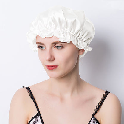 Silk Silkworm Sleeping Hat Hair Protection