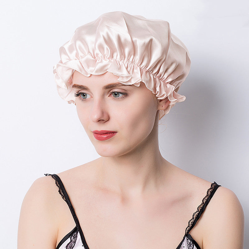 Silk Silkworm Sleeping Hat Hair Protection