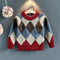 Girls Casual Fashion Pullover Sweater Plaid