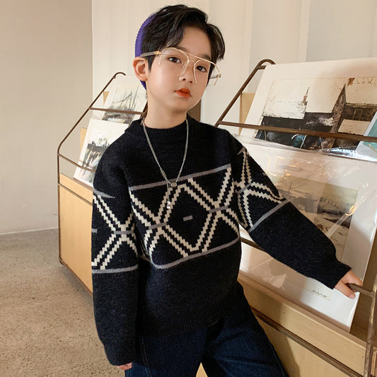 Boys Hedging Winter New Style Sweater