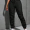 Women's Solid Color Lace Up Comfortable And Fashionable Versatile Pants