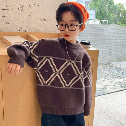 Boys Hedging Winter New Style Sweater