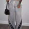 Women's Solid Color Lace Up Loose And Fashionable Casual Sports Pants